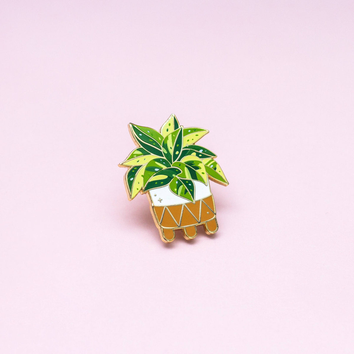 Enamel Pin: Marble Queen Pothos