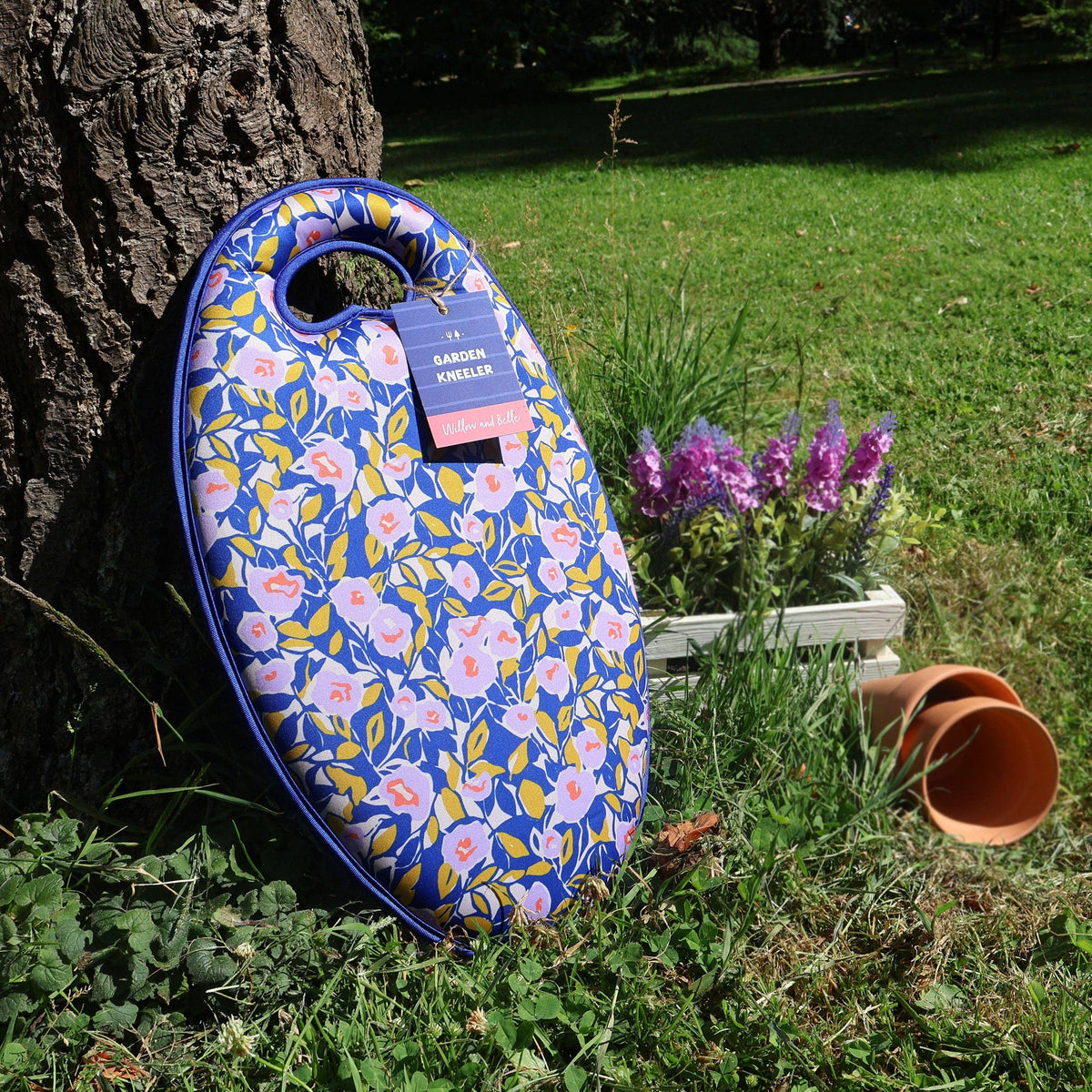 Garden Kneeler - Abstract Floral Lilac