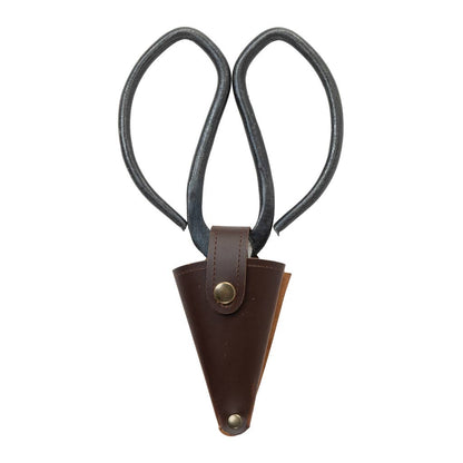 Large Gardeners Scissors + Vegan Leather Pouch