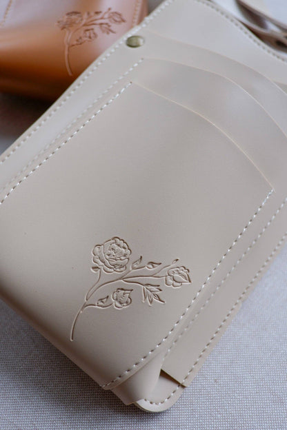 Crossbody Garden Tool Bag: Bone