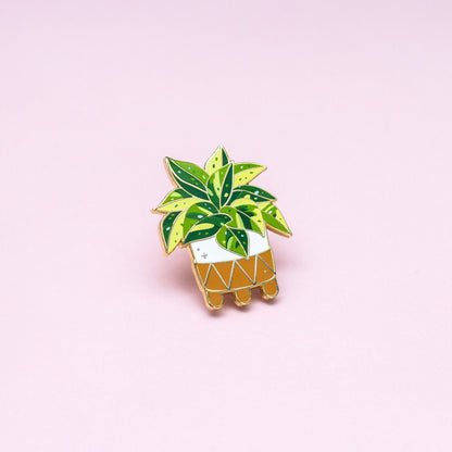 Enamel Pin: Marble Queen Pothos
