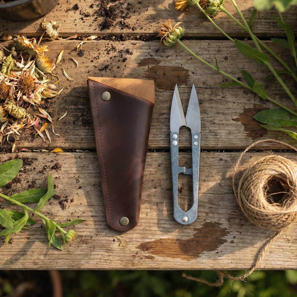 Steel Snips + Vegan Leather Pouch