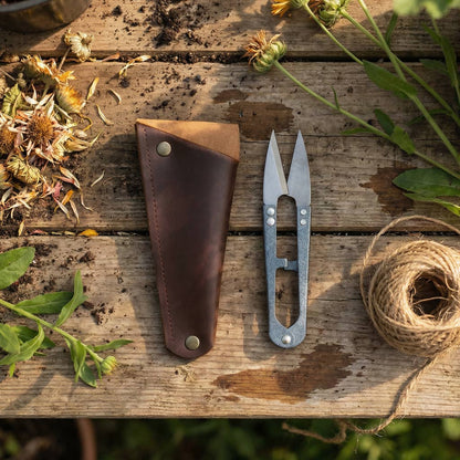 Steel Snips + Vegan Leather Pouch