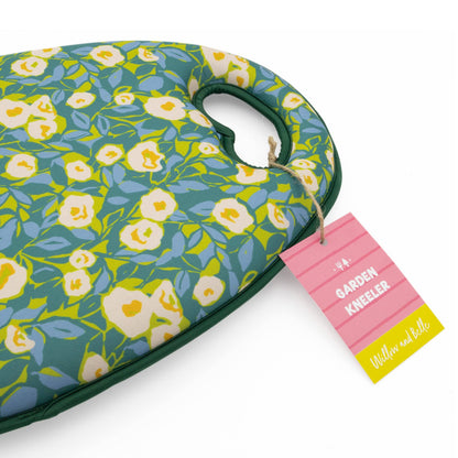 Garden Kneeler - Abstract Floral Green