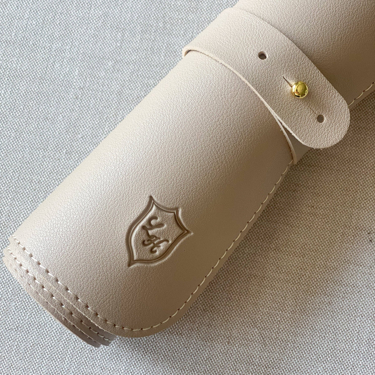 Vegan Leather Large Potting Mat: Taupe