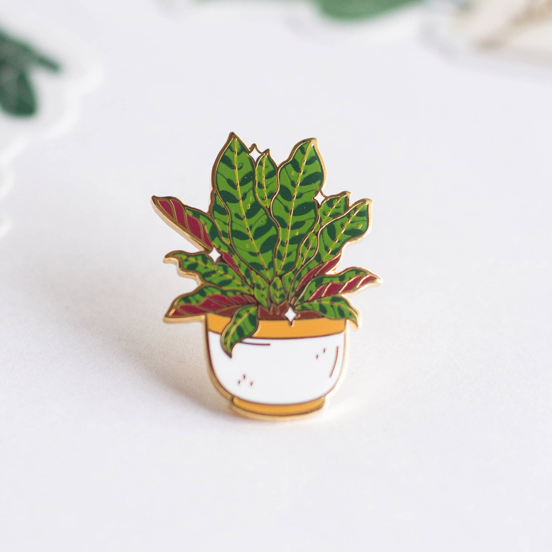 Enamel Pin: Rattlesnake Plant