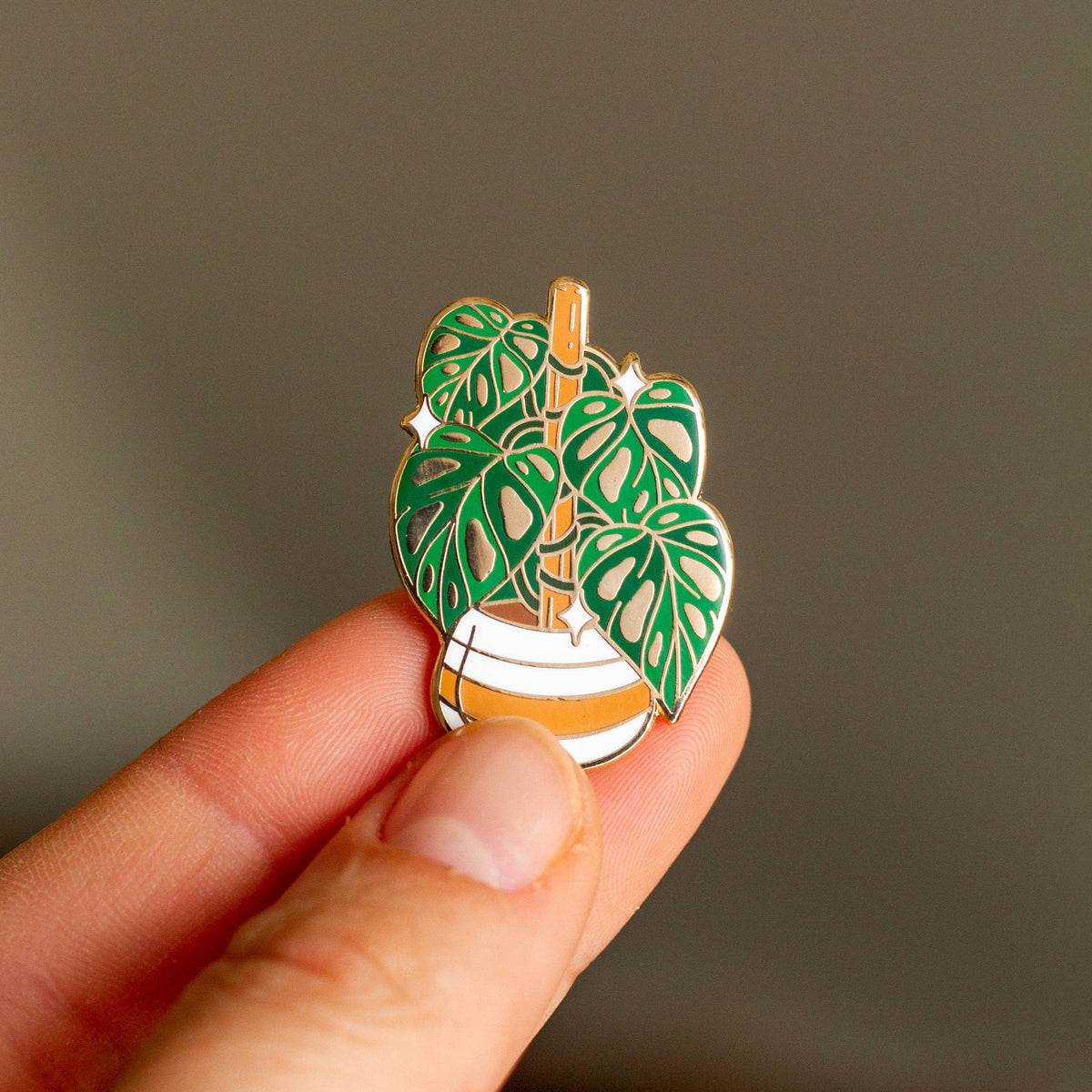 Enamel Pin: Swiss Cheese Plant
