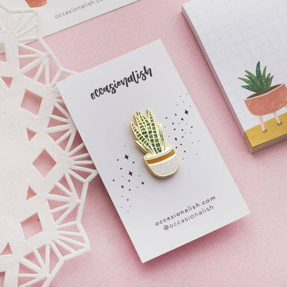 Enamel Pin: Snake Plant