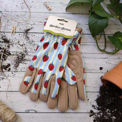 Gardening Gloves - Strawberry Stripe