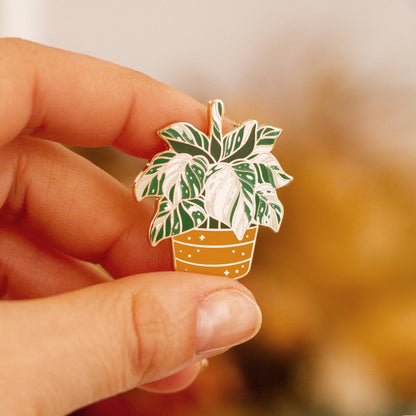 Enamel Pin: Variegated Alocasia