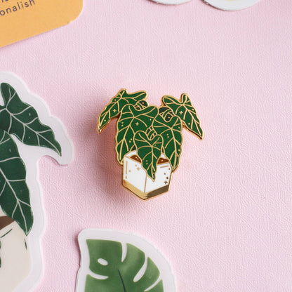 Enamel Pin: Alocasia Frydek