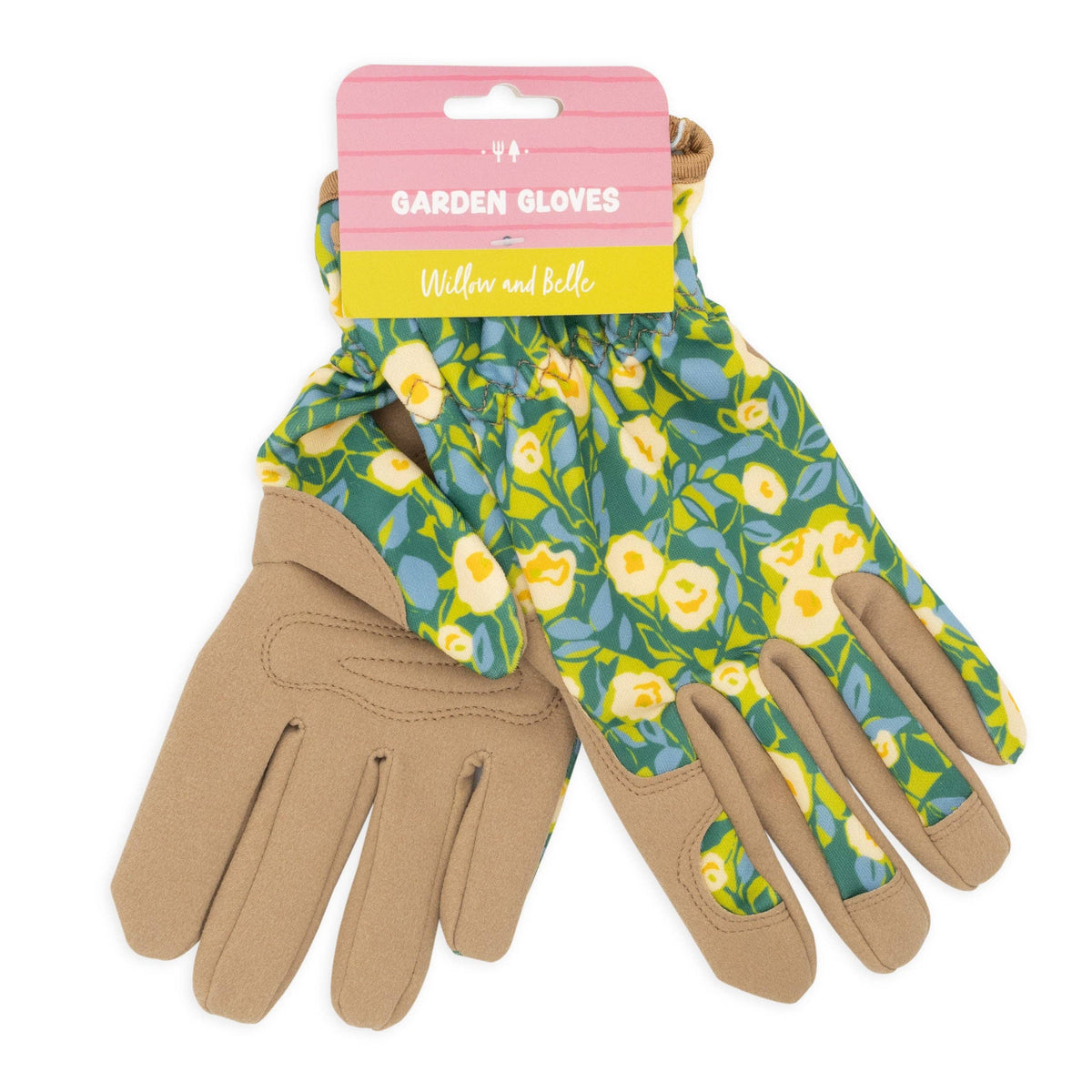 Gardening Gloves - Abstract Floral Green