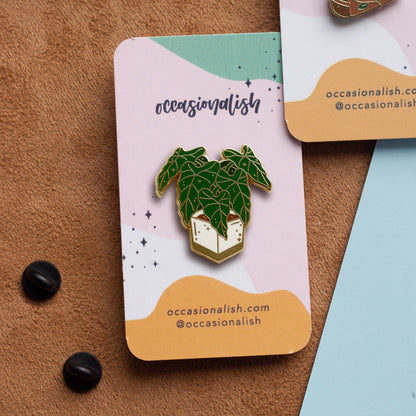 Enamel Pin: Alocasia Frydek