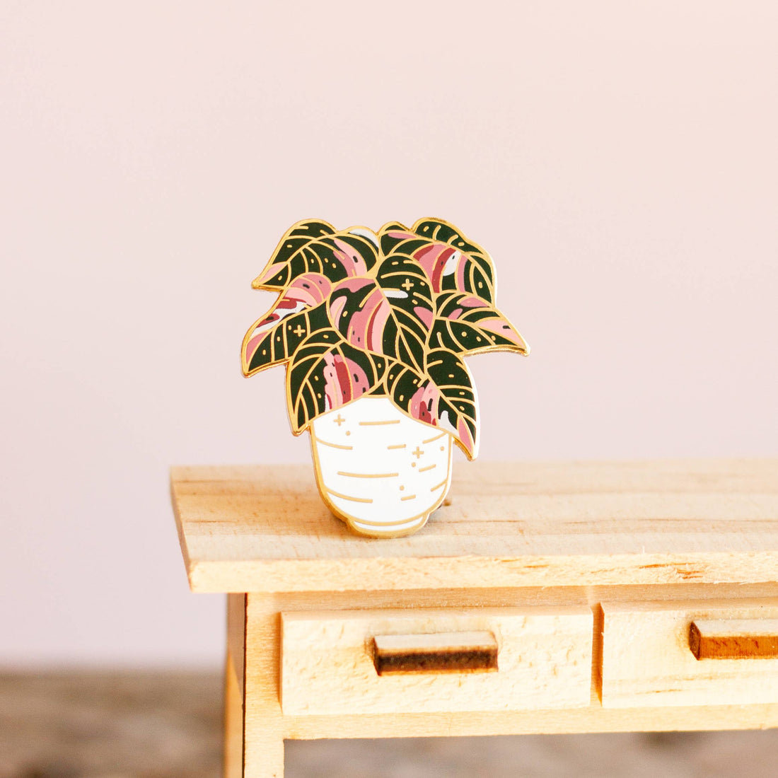 Enamel Pin: Pink Princess Philodendron