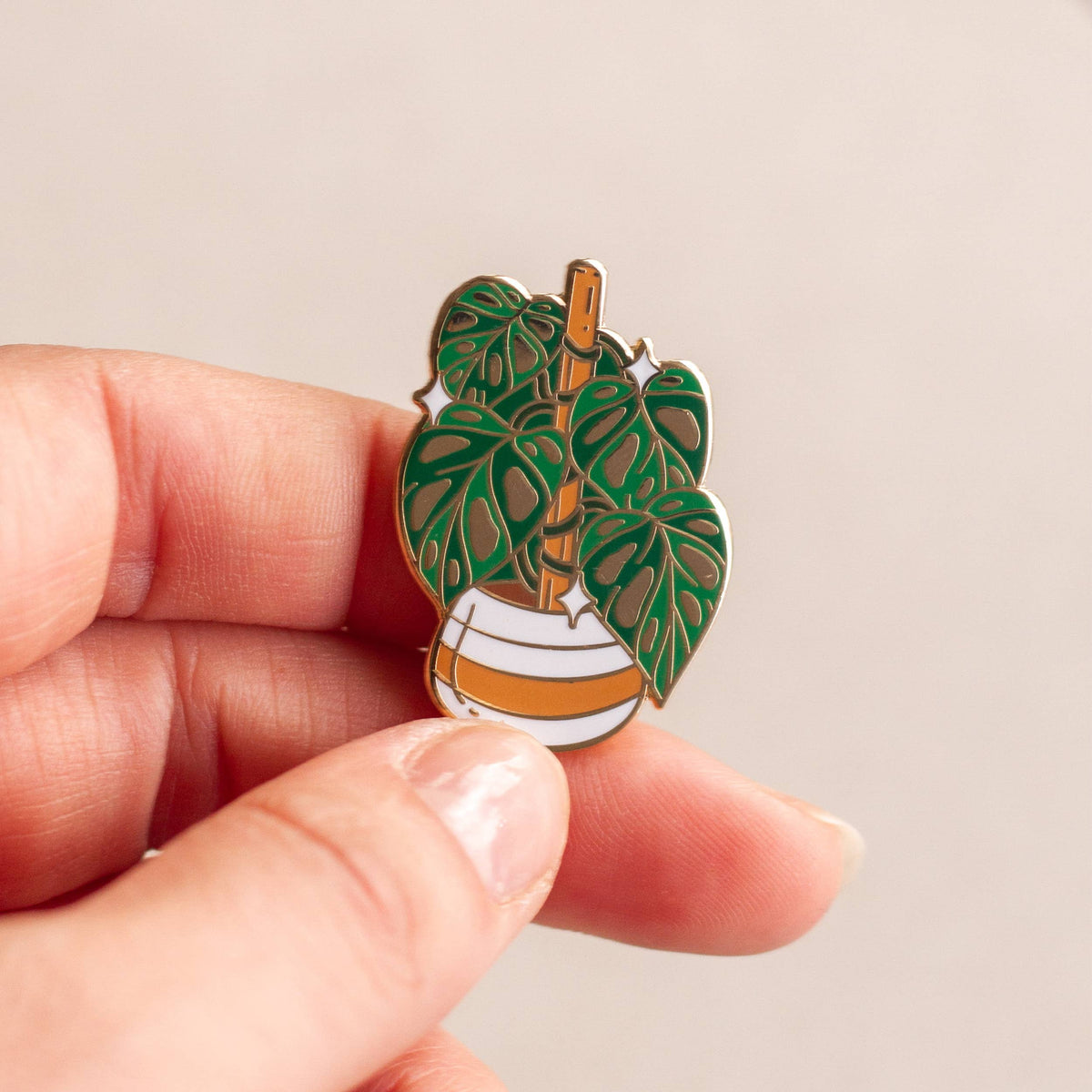 Enamel Pin: Swiss Cheese Plant