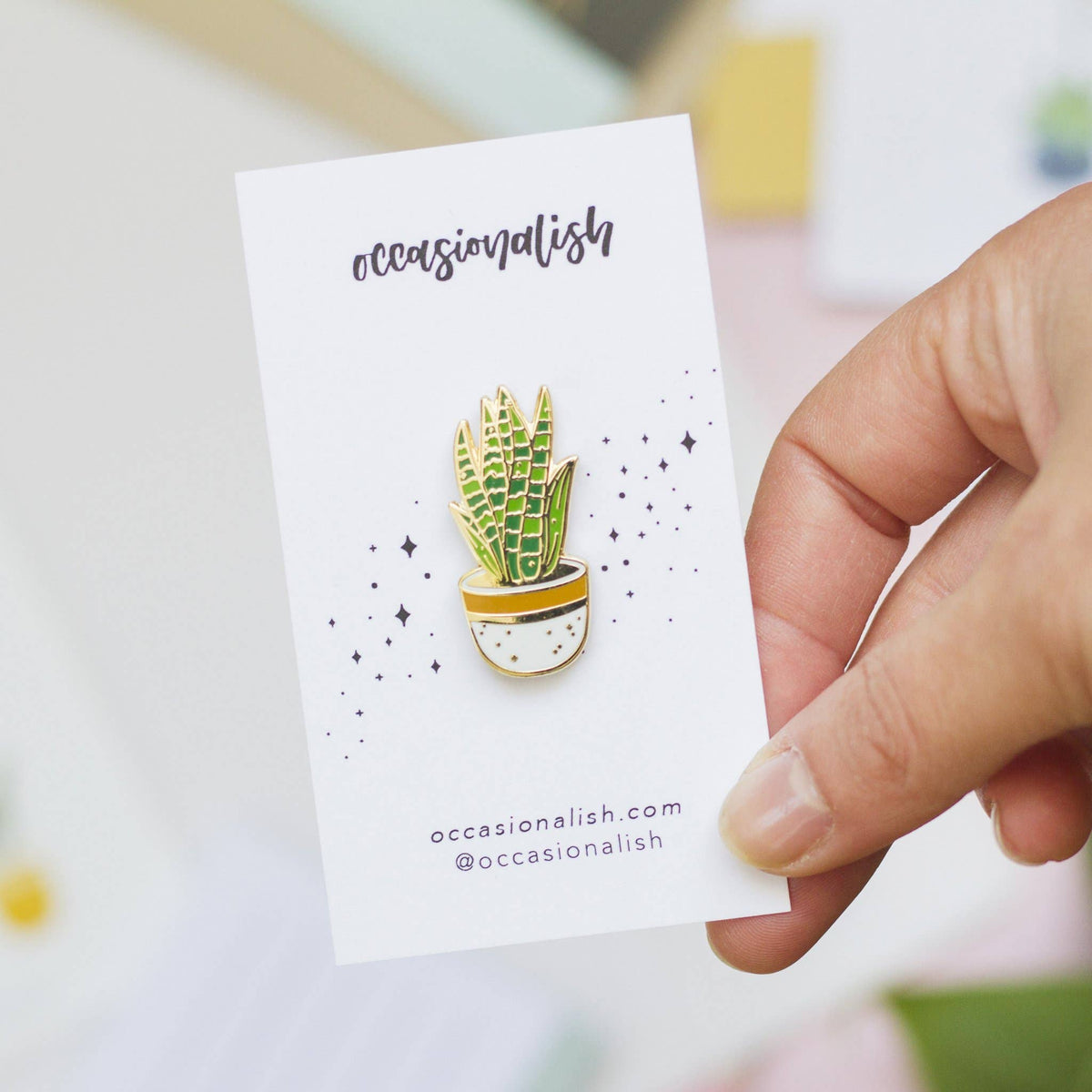 Enamel Pin: Snake Plant