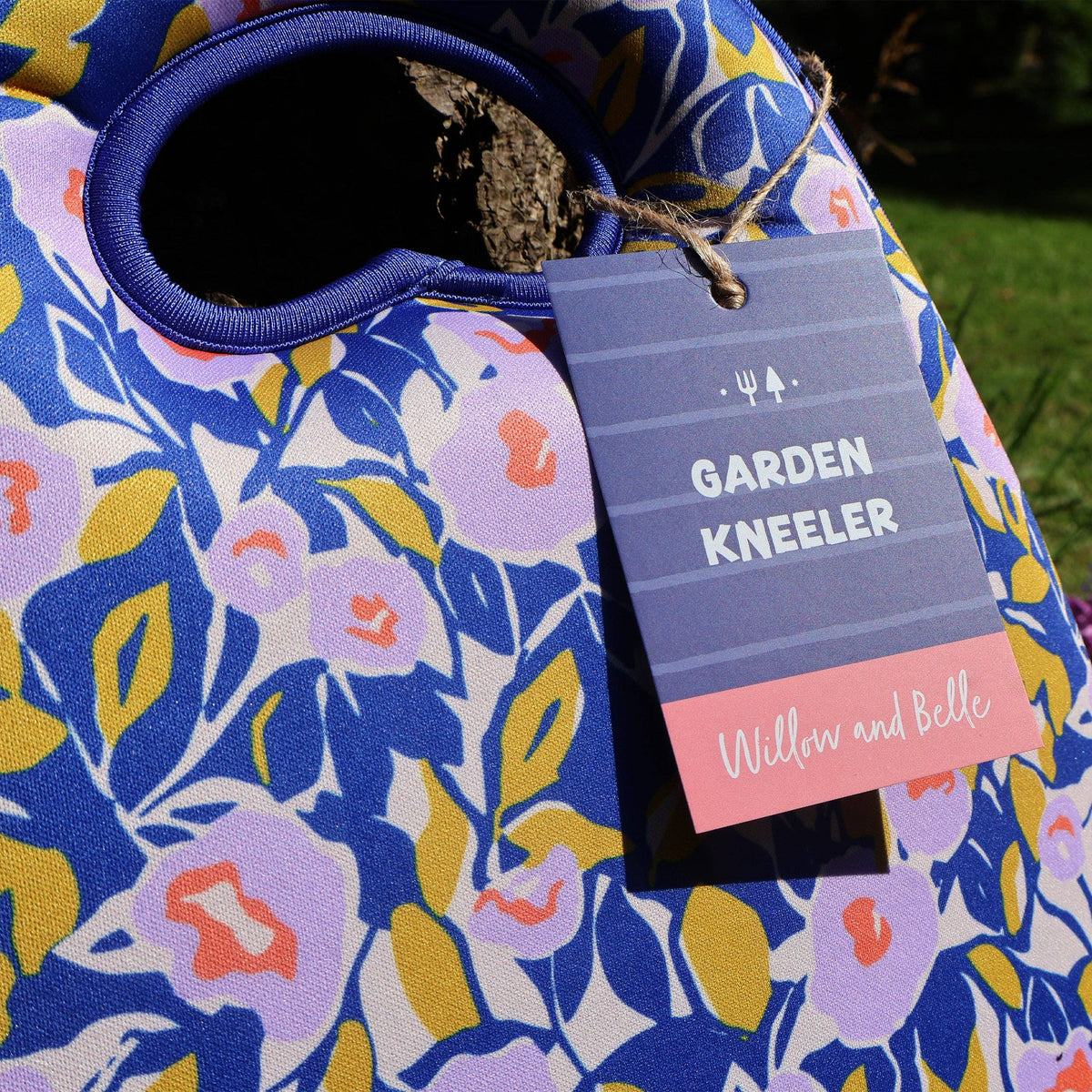 Garden Kneeler - Abstract Floral Lilac