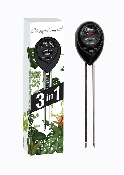 3-in-1 Soil Meter; Moisture, pH and Light