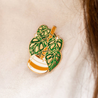 Enamel Pin: Swiss Cheese Plant