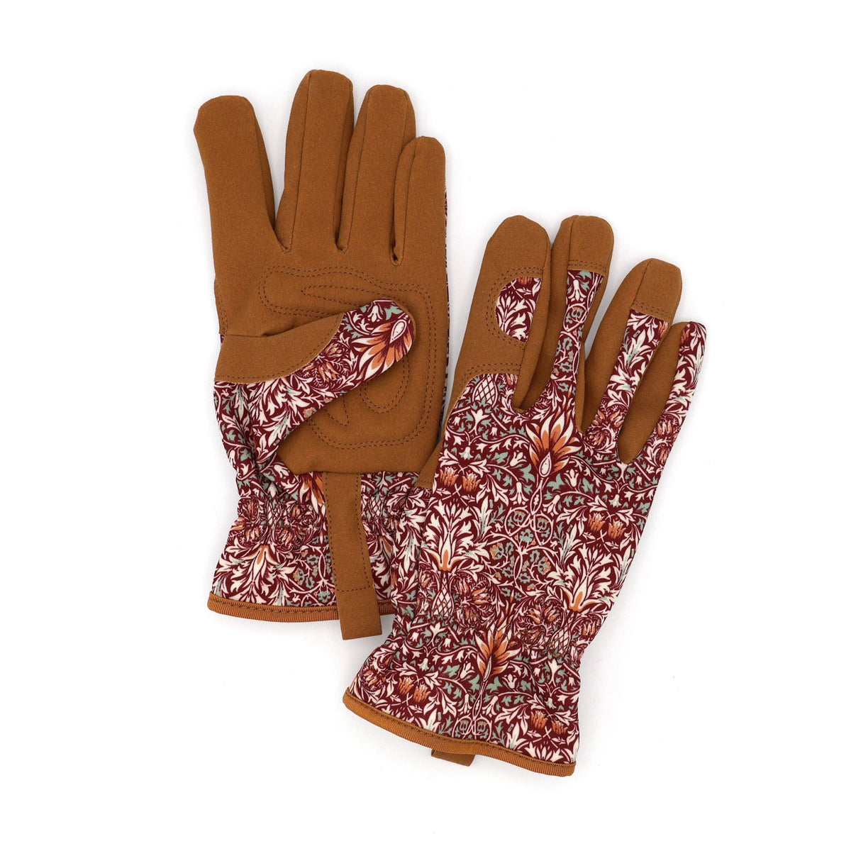 Gardening Gloves - Abstract Flower Mustard/Pink