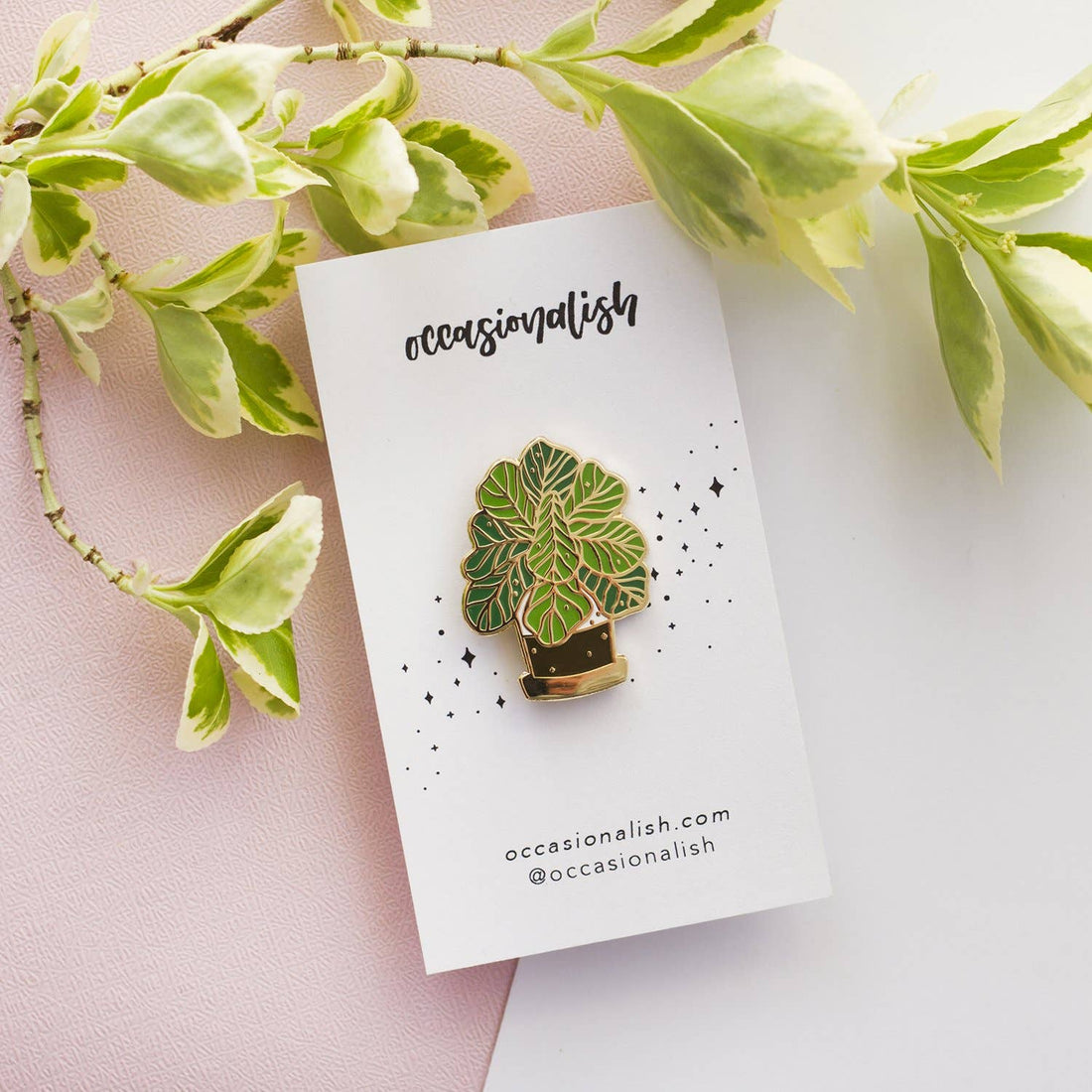 Enamel Pin: Fiddle Leaf Fig