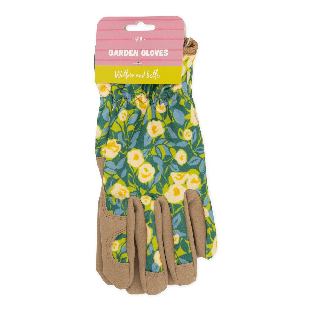 Gardening Gloves - Abstract Floral Green