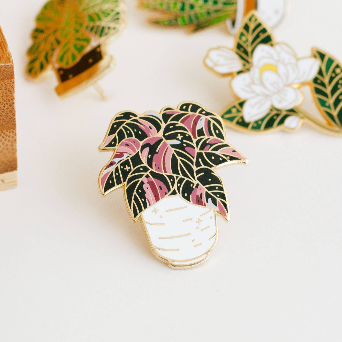 Enamel Pin: Pink Princess Philodendron