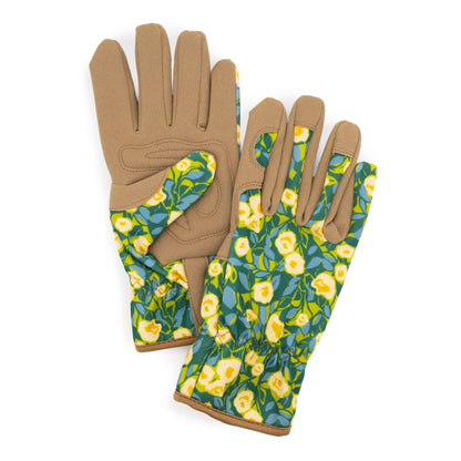 Gardening Gloves - Abstract Floral Green
