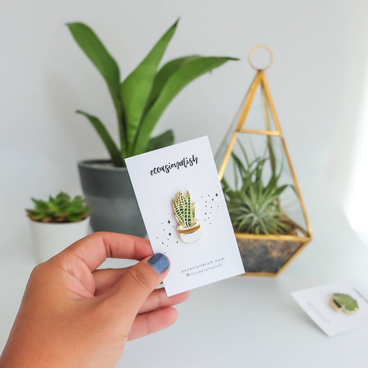 Enamel Pin: Snake Plant