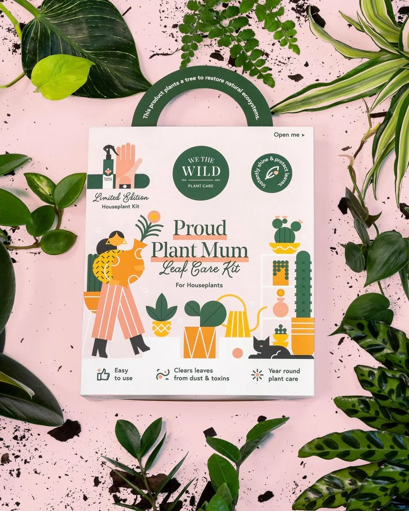 We The Wild Proud Plant Mum Leaf Health Kit with Cleaning Glove