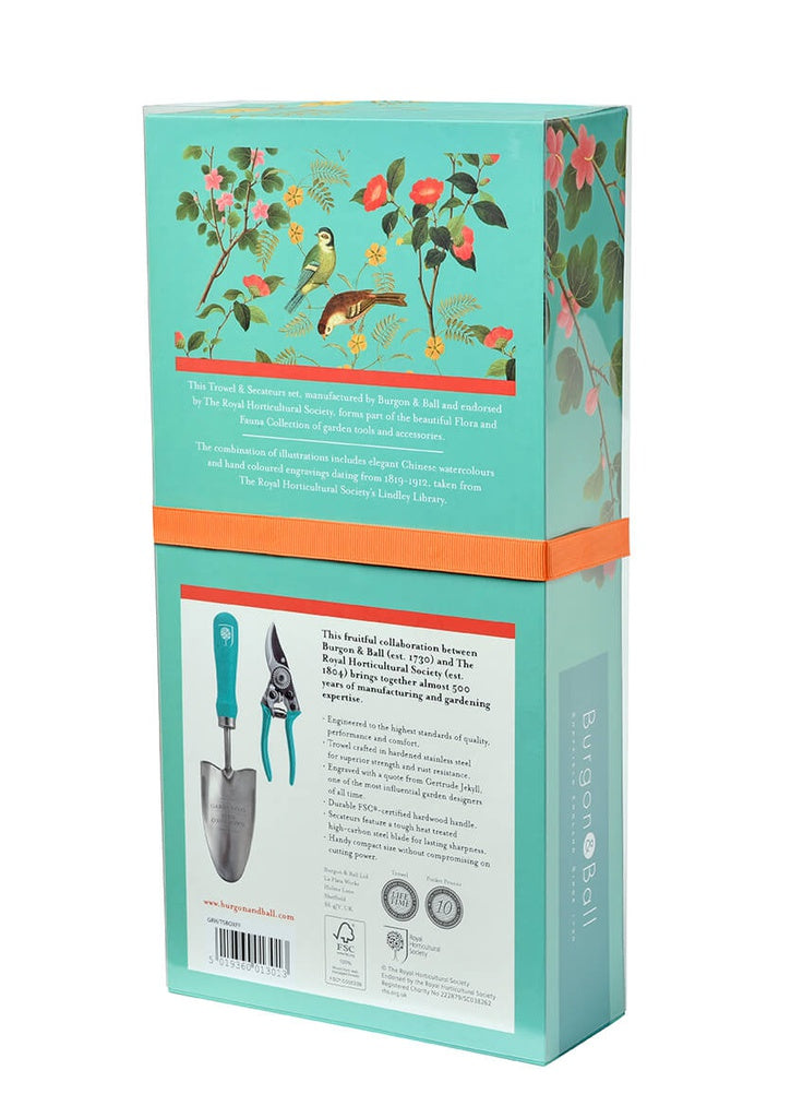 Flora &amp; Fauna Gift Boxed Trowel and Secateurs