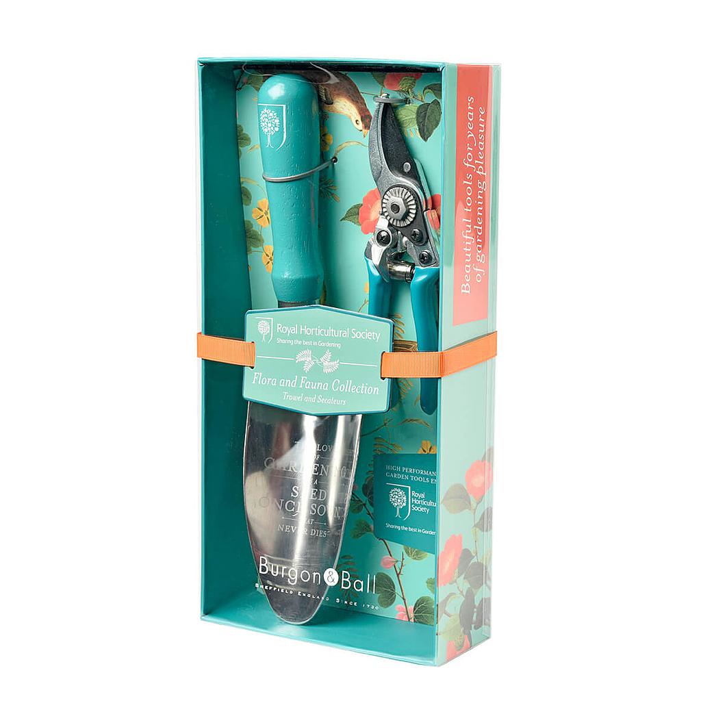 Flora &amp; Fauna Gift Boxed Trowel and Secateurs